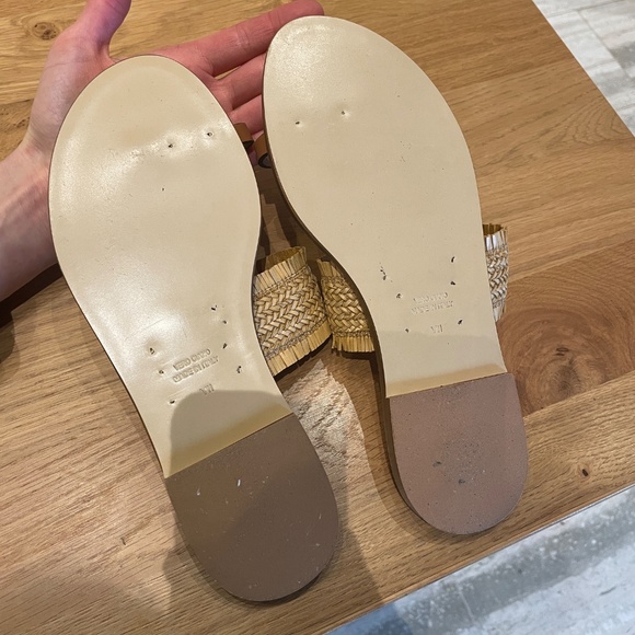 AMANU 'Shela' Woven Raffia and Leather Sandals - Picture 6 of 10